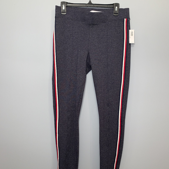 Side-Striped High-Waisted Stevie Ponte-Knit Pants - Picture 1 of 4